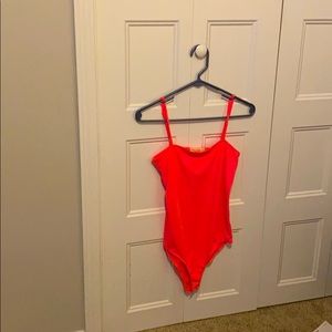 Fashion Nova Hot Pink Bosysuit